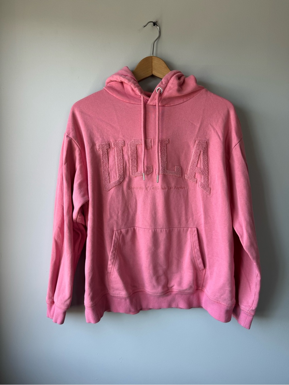 (M) Pink Hooded UCLA Hoodie